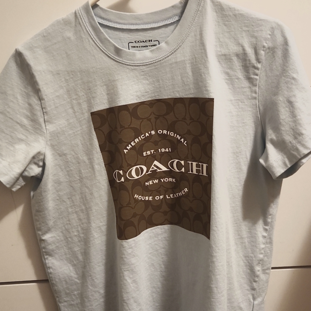 Coach baby blue Tee